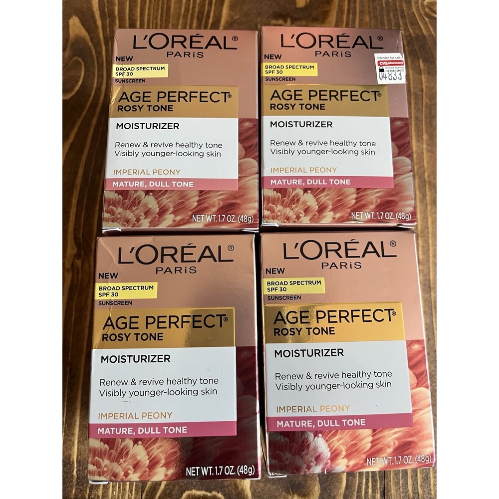 4 Pack Loreal Age Perfect Night Rosy Tone Moisturizer Dull 2026 Exp Cream Lotion